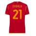 Tanie Strój piłkarski AS Roma Paulo Dybala #21 Koszulka Podstawowej dla damskie 2023-24 Krótkie Rękawy